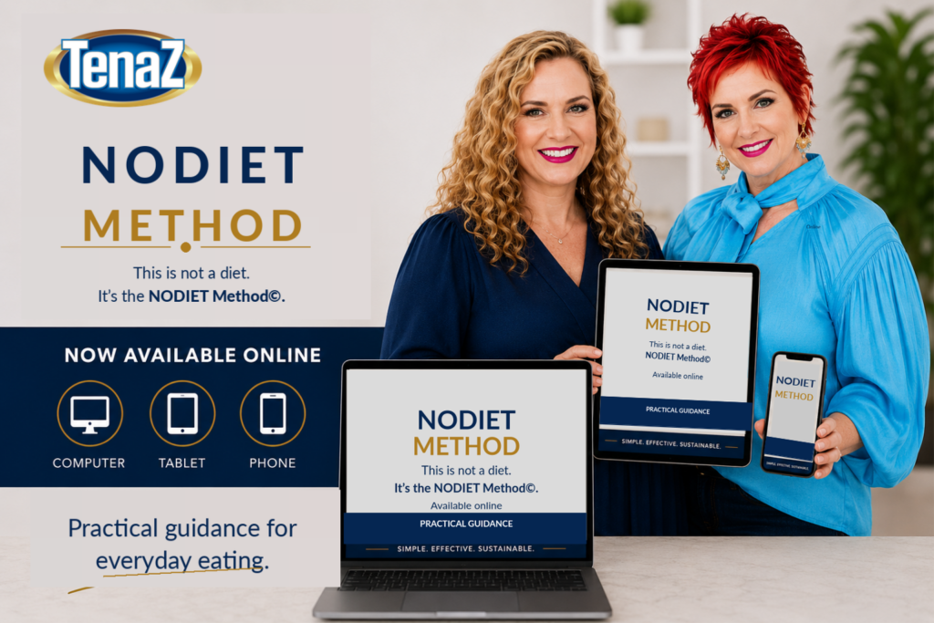 TenaZ NODIET Method available online on computer, tablet and phone