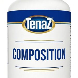 TenaZ Composition Support capsules – white bottle with navy and gold TenaZ label, 60 capsules