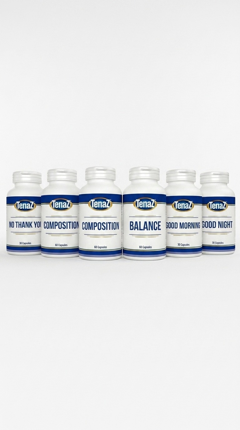 TenaZ Pill Pack – Category D Complementary Medicine capsule bottles from the NODIET Method Reset Range